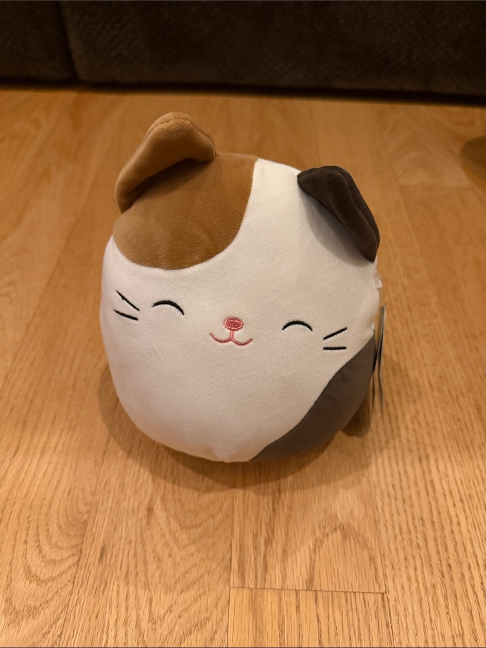 Squishmallows Calico Cat Plush - White, Brown & Dark Brown